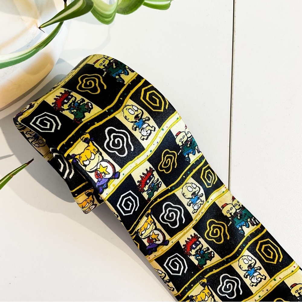 VINTAGE 90S RUGRATS Silk Men's Necktie